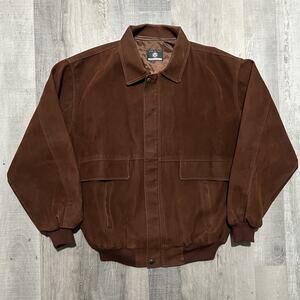 VTG Brown Velveteen Bomber Jacket Italian 70s Flap Pocket Collared Italy Jacket